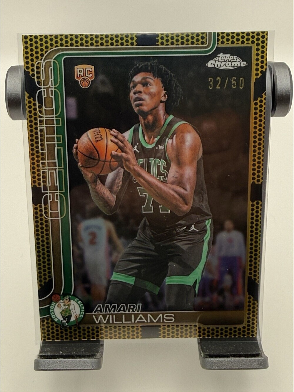 Topps Chrome Update Amari Williams #197 Gold Refractor /50 2026 Boston Celtics